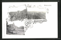 AK Manderscheid, Ober- Und Niederburg, Ortsansicht Mit Mosenberg  - Manderscheid