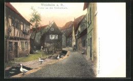 AK Weinheim A. B., Partie An Der Gerberbach  - Weinheim
