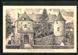 Künstler-AK Meersburg (Bodensee), Schlosseingang  - Meersburg
