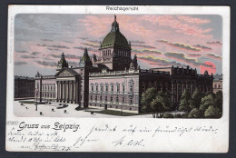 Germany LEIPZIG 1899 Reichsgericht. Lindenau Postmark. Old Postcard  (h3916) - Leipzig