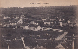Domptin (02 Aisne) Panorama - édit. Tranchant Circulée 1921 Convoyeur Chalons à Paris - Autres & Non Classés