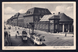 Germany DORTMUND Burgtor Mit Hauptpost. Strassenbahn. Trolley. Old Postcard  (h750) - Dortmund