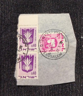 C) 445, 467. 1969/1970 ISRAEL. NETANYA. PI, DOUBLE STAMP.REHOVOT. QE.USED. MINT - Otros - Asia
