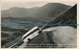 R006923 Negotiating The Top Bend Of The Devils Elbow. Glenshee. White. Best Of A - Monde