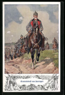 Künstler-AK Heerführer Generaloberst Von Heeringen Zu Pferde  - War 1914-18