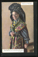 AK Ältere Frau In Thüringischer Tracht  - Costumes