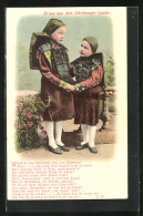 AK Kinder Aus Dem Altenburger Lande In Thüringischer Tracht  - Costumes