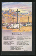 AK Deutsche Soldatengräber In Südwestafrika, Gedicht Die Fernen Gräber  - Guerre 1914-18