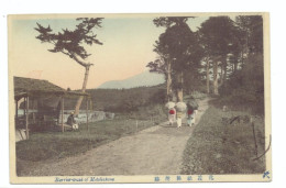 JA/36..JAPAN Ansichtskarten - Barrierepfad Von Mutohakone.  Atosho Sekinenjomoto Nach Österreich - Autres & Non Classés