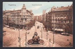 Germany MAGDEBURG 1910 Hasselbachplatz. Old Postcard  (h1651) - Maagdenburg