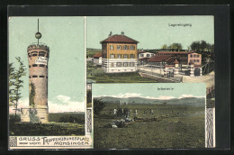 AK Münsingen, Truppenübungsplatz, Lagereingang, Infanterie Und Thurm Falkenhausen  - Münsingen
