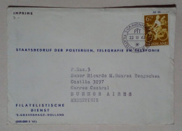 Pays-Bas - Couverture Diffusée Avec Timbre Sur Le Thème Du Cyclisme (1963) - Used Stamps