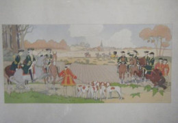 LITHOGRAPHIE DE JEAN ROUTHIER 20ème CHASSE A COURRE - Other & Unclassified