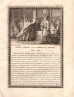 GRAVURE 18ème D' EPOQUE PROCES CRIMINEL ENGERRAND DE MARIGNI 1315 - Other & Unclassified