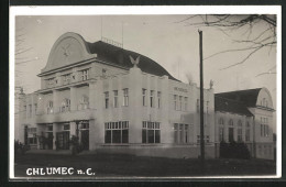 AK Chlumec N. C., Gebäudeansicht, Bio Sokol  - Czech Republic