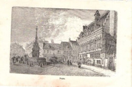 GRAVURE SUR BOIS 19ème NOYON - Sonstige & Ohne Zuordnung