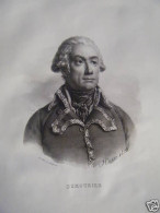 LITHOGRAPHIE DE DELPECH DE 1823 DUMOURIER MARECHAL 1er EMPIRE Né A CAMBRAI - Autres & Non Classés