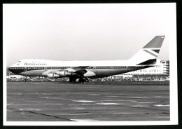 Fotografie Flugzeug Boeing 747 Jumbojet, Passagierflugzeug Der British Airways, Kennung G-AWNH  - Luftfahrt