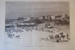 GRAVURE SUR BOIS 19ème MARCHE DE MOGUEDOUCHOU SOMALIE - Other & Unclassified