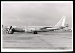 Fotografie Flugzeug Boeing 707, Passagierflugzeug Der American Trans Air, Kennung N7554A  - Aviazione