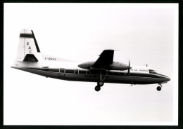 Fotografie Flugzeug Fokker F27, Passagierflugzeug Der Europe Air Charter, Kennung F-BRHL  - Aviación