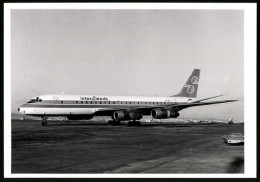 Fotografie Flugzeug Douglas DC-8, Passagierflugzeug Der Inter Swede, Kennung SE-DCT  - Luftfahrt