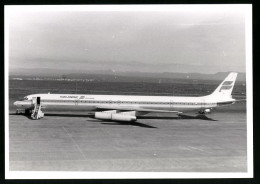 Fotografie Flugzeug Douglas DC-8, Passagierflugzeug Der Icelandair, Kennung TF-FLF  - Luftfahrt