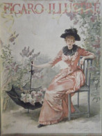 PAGE COUVERTURE TABLEAU M. LEMAIRE FIGARO ILLUSTRE 1891 FEMME FLEURS PARAPUIE - Autres & Non Classés