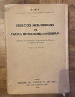 Exercices Méthodiques De Calcul Différentiel Et Intégral - Sciences