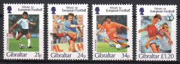 Gibraltar 1996 Mi 759-762 MNH  (ZE1 GIB759-762) - Europees Kampioenschap (UEFA)