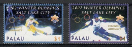 Palau 2002 Mi 2082-2083 MNH  (ZS7 PAL2082-2083) - Invierno 2002: Salt Lake City