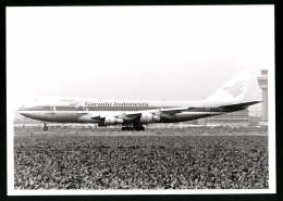 Fotografie Flugzeug Boeing 747 Jumbojet, Passagierflugzeug Der Garuda Indonesia, Kennung PH-RUE  - Luftfahrt