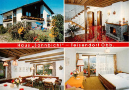 73947011 Teisendorf_Oberbayern Gaestehaus Pension Haus Sonnbichl Gastraum Fremde - Autres & Non Classés
