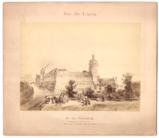 Fotografie Unbekannter Fotograf, Ansicht Leipzig, Pleissenburg Am Anfang Des 18. Jahrhundert's, Nach Einem Aquarell Le  - Lieux