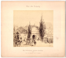 Fotografie Unbekannter Fotograf, Ansicht Leipzig, Peterstor Äussere Ansicht Um 1858, Nach Einem Aquarell Von F.W. Hei  - Lieux