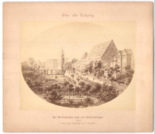 Fotografie Unbekannter Fotograf, Ansicht Leipzig, Moritzdamm Und Peterszwinger Um 1856, N. Einer Aquarelle V. C. Spros  - Lieux