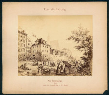 Fotografie Unbekannter Fotograf, Ansicht Leipzig, Stände Am Töpferplatze Um 1868, Nach Einem Aquarell Von F.W. Heine  - Places