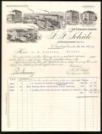 Rechnung Plüderhausen 1911, Eier-Teigwaren Fabriken J. F. Schüle, Fabrikgebäude Verschiedener Standorte  - Autres & Non Classés