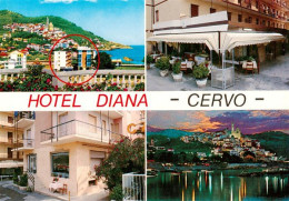 73946984 Cervo Hotel Diana Strassencafé Ansicht Vom Meer Aus - Autres & Non Classés