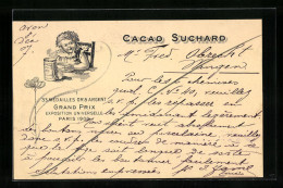 AK Cacao Suchard, Grand Prix Exposition Universelle Paris 1900, Kind Mit Heisser Schokolade Vor Der Nase  - Landbouw