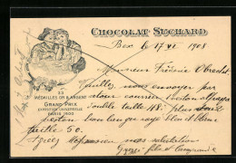AK Chocolat Suchard, Grand Prix Exposition Universelle Paris 1900, Maid Mit Der Grossmutter Beim Kränzchen  - Culture