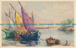 R007844 Painting Postcard. Sailing Boats. Stehli - Monde