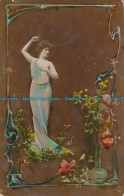 R007845 Old Postcard. Woman In Long Dress. Otanotypie - Welt