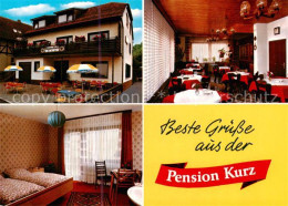 73866748 Rengshausen Knuellwald Pension Kurz Gaststube Terrasse Zimmer Rengshaus - Autres & Non Classés