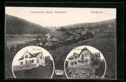 CPA Solbach, Schlachtfeld Oberes Breuschtal, Villa Bock, Villa Brion  - Autres & Non Classés