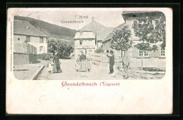 CPA Grendelbruch, Vue De La Rue Am Hotel Grendelbruch  - Altri & Non Classificati
