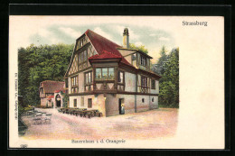 CPA Strassburg, Bauernhaus In Der Orangerie  - Autres & Non Classés