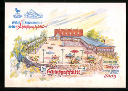 Künstler-AK Heidenheim, Schlossgaststätte Aus Der Vogelschau  - Heidenheim