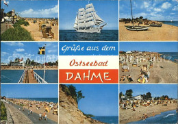 72567628 Dahme Ostseebad Strand Seebruecke Segelschiff Dahme - Sonstige & Ohne Zuordnung