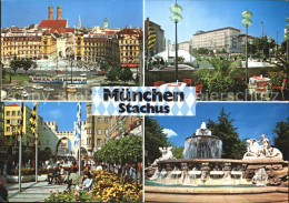 72567412 Muenchen Stachus Brunnen Karlsplatz Karlstor Frauenkirche Muenchen - München